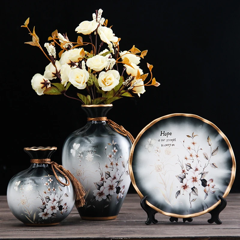 Nordic Ceramic Vase 3-Piece set Flower Vase Decor Ornament Artificial Flower Living Room Porch Home Decoration
Nordic Ceramic Vase 3-Piece set Flower Vase Decor Ornament Artificial Flower Living Room Porch Home Decoration