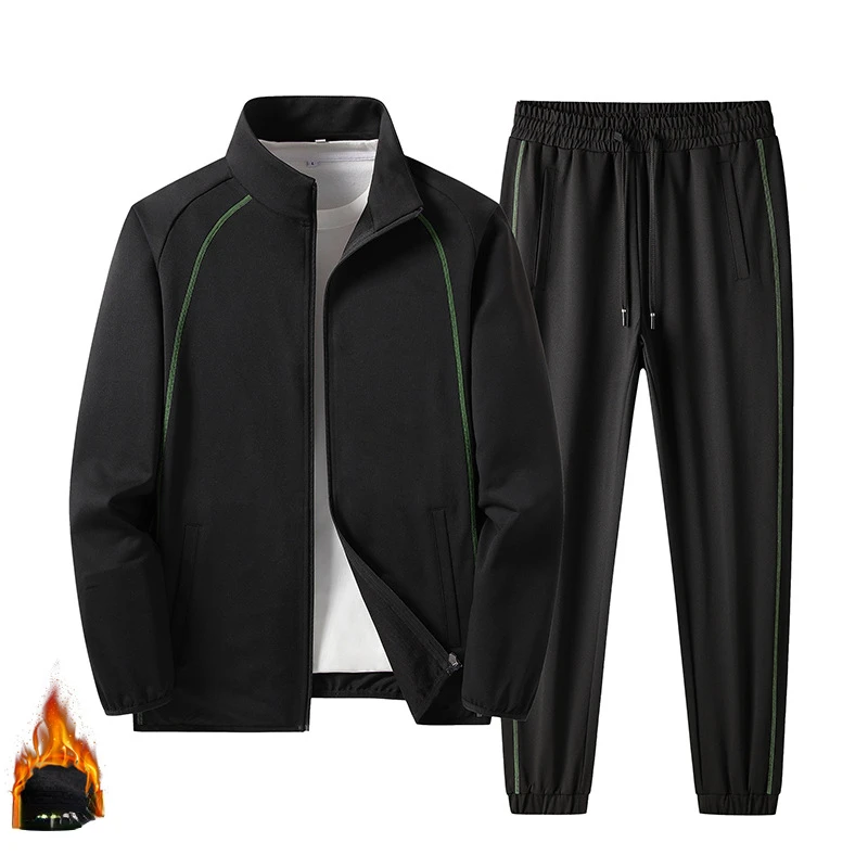 Men's autumn and winter new Korean casual sports suit men's plus velvet thickening trend two-piece set S-4XL
Men's autumn and winter new Korean casual sports suit men's plus velvet thickening trend two-piece set S-4XL