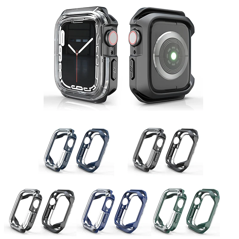 For Apple Watch Series 7 accessories 45/41mm 38/42mm 40/44mm All inclusive iWatch 7 6 5 4 3 Se 1 anti-collision Silicone Case
For Apple Watch Series 7 accessories 45/41mm 38/42mm 40/44mm All inclusive iWatch 7 6 5 4 3 Se 1 anti-collision Silicone Case