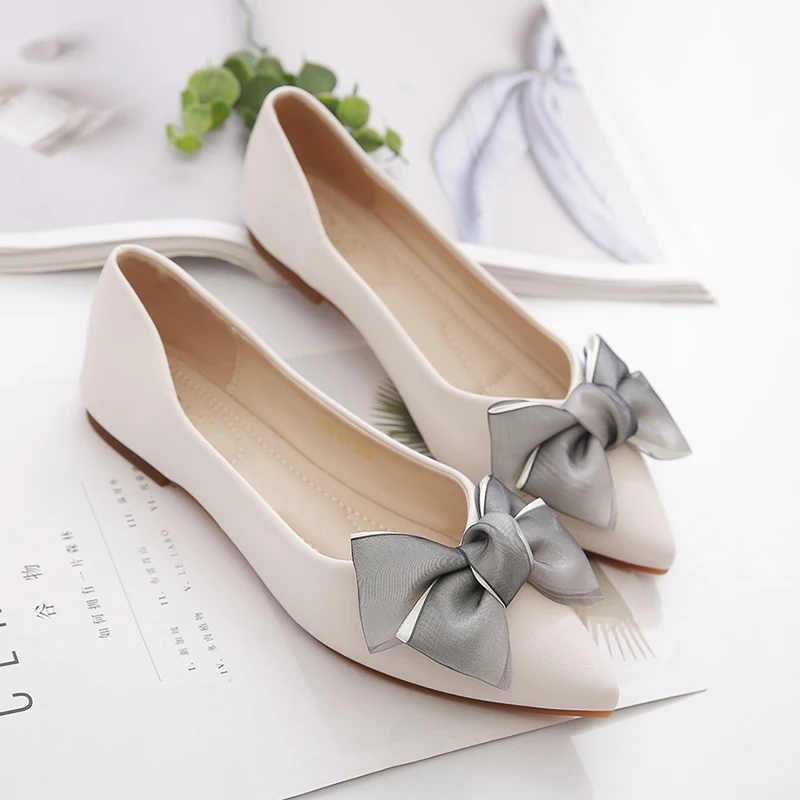 Women's Flat Shoes Comfortable Soft Bottom Pointed Toe Work Shoes Plus Size Bow Loafers Maternity Shoes Women Luxury Shoes
Women's Flat Shoes Comfortable Soft Bottom Pointed Toe Work Shoes Plus Size Bow Loafers Maternity Shoes Women Luxury Shoes