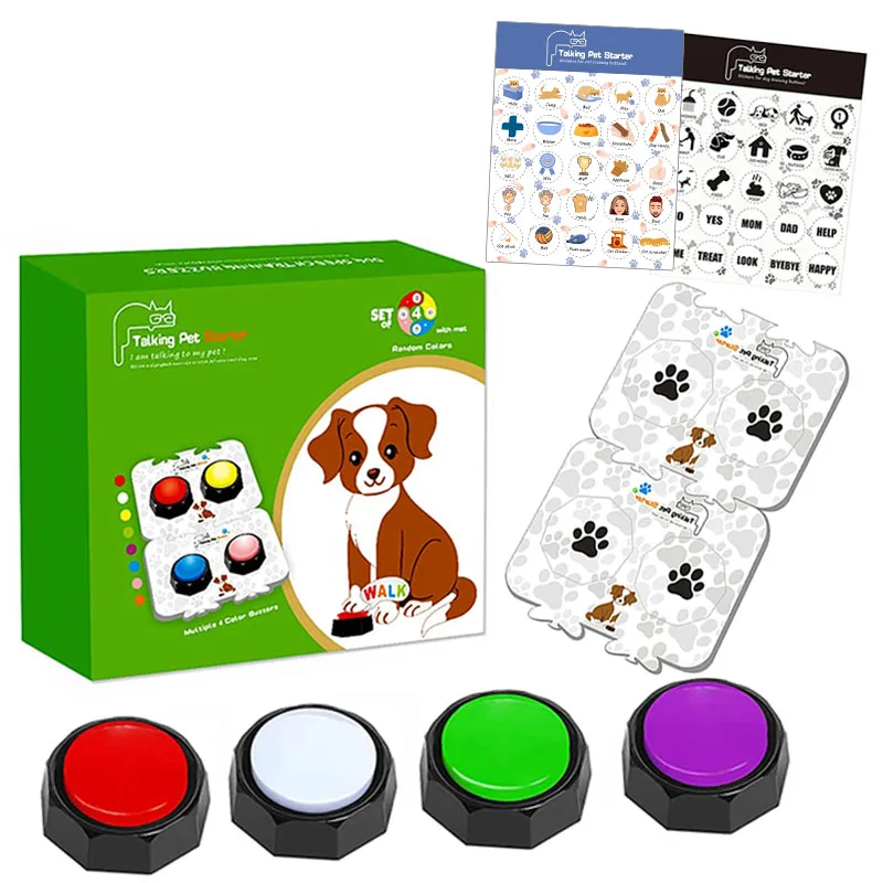 RIBOSY Dog Training Answer Buzzers Button Voice Record Talking/Sound Buttons ,Dog Buttons for Communication Pet Training Buzzer
RIBOSY Dog Training Answer Buzzers Button Voice Record Talking/Sound Buttons ,Dog Buttons for Communication Pet Training Buzzer