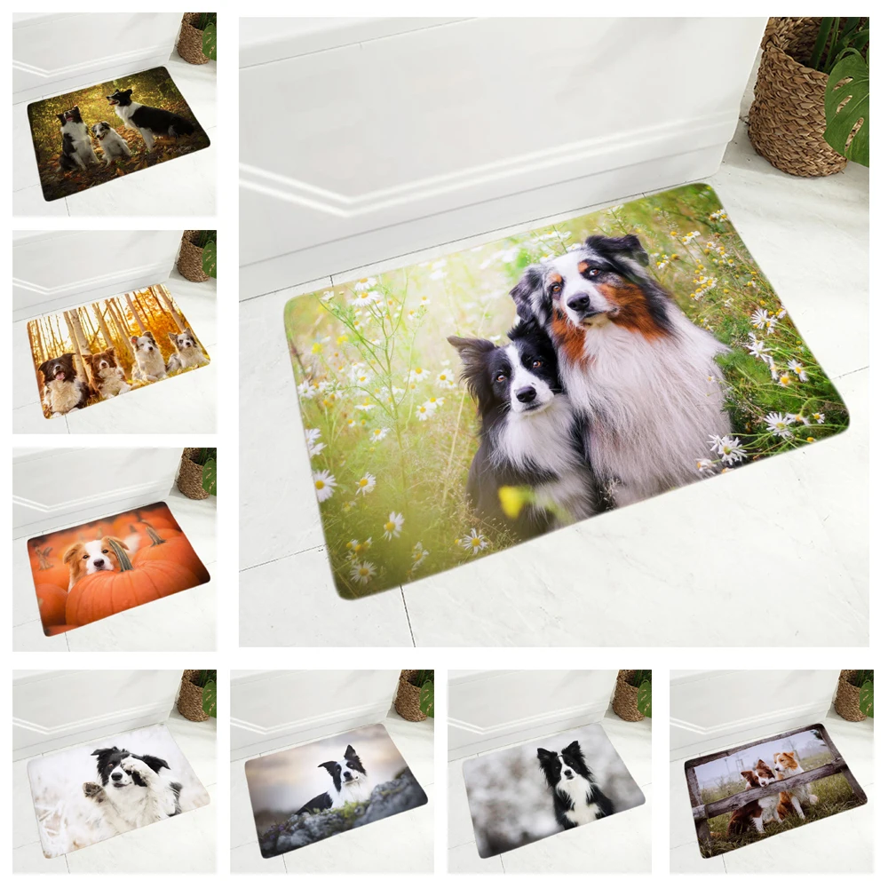 Scotland Border Collie Dog Floor Door Mat for Hallway Kitchen Room Decor Pet Animal Doormat Non-Slip Soft Flannel 40x60cm Rug
Scotland Border Collie Dog Floor Door Mat for Hallway Kitchen Room Decor Pet Animal Doormat Non-Slip Soft Flannel 40x60cm Rug