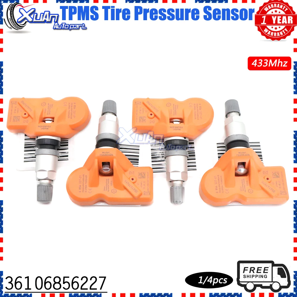 Xuan TPMS Tire Pressure Sensor Monitoring System 36106856227 for BMW X1 X4 Z4 M3 M5 M6 640i 650i Mini Cooper Countryman 433Mhz
Xuan TPMS Tire Pressure Sensor Monitoring System 36106856227 for BMW X1 X4 Z4 M3 M5 M6 640i 650i Mini Cooper Countryman 433Mhz