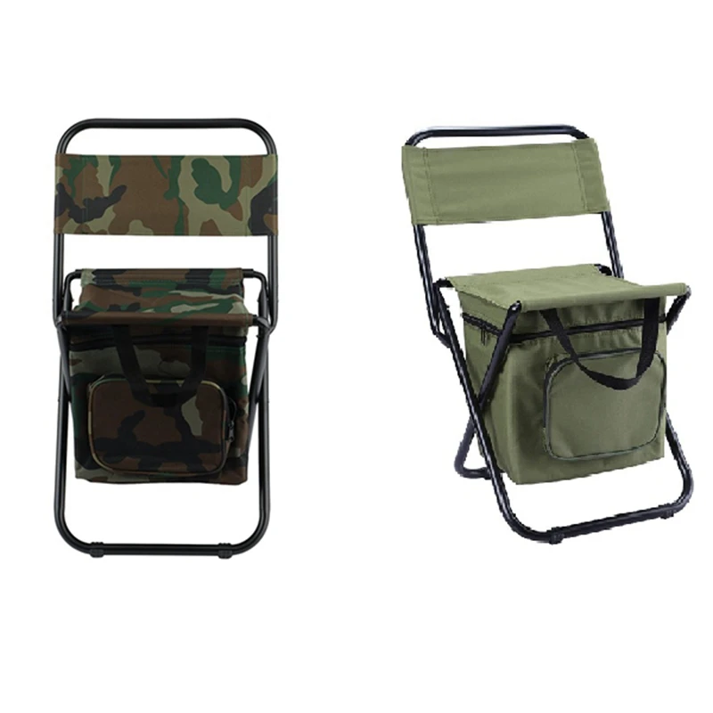 Lightweight Backrest Stool Compact Folding Chair Seat with Cooler Bag for Fishing, Hiking,Supports 225 Lbs
Lightweight Backrest Stool Compact Folding Chair Seat with Cooler Bag for Fishing, Hiking,Supports 225 Lbs
