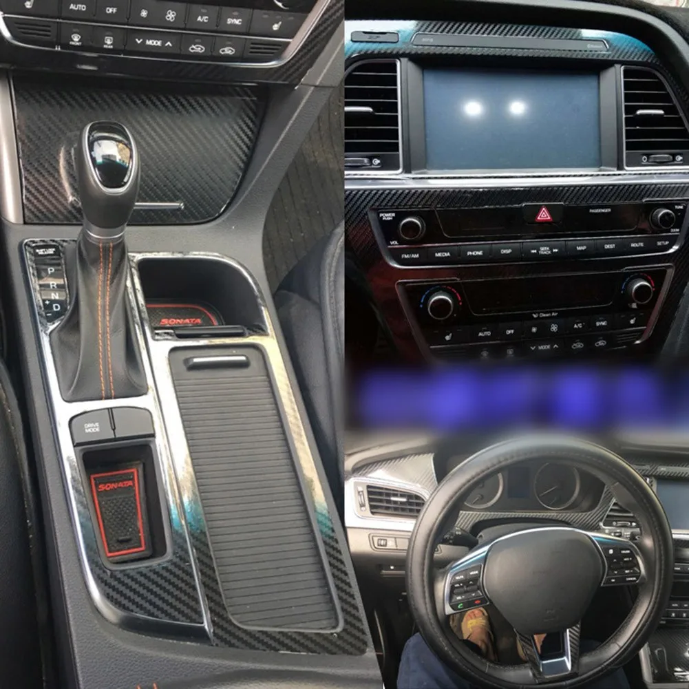Для Hyundai Sonata 9 2015-2017 наклейки 3D углеродное волокно черная центральная консоль покрытие интерьер Стиль винил
Для Hyundai Sonata 9 2015-2017 наклейки 3D углеродное волокно черная центральная консоль покрытие интерьер Стиль винил