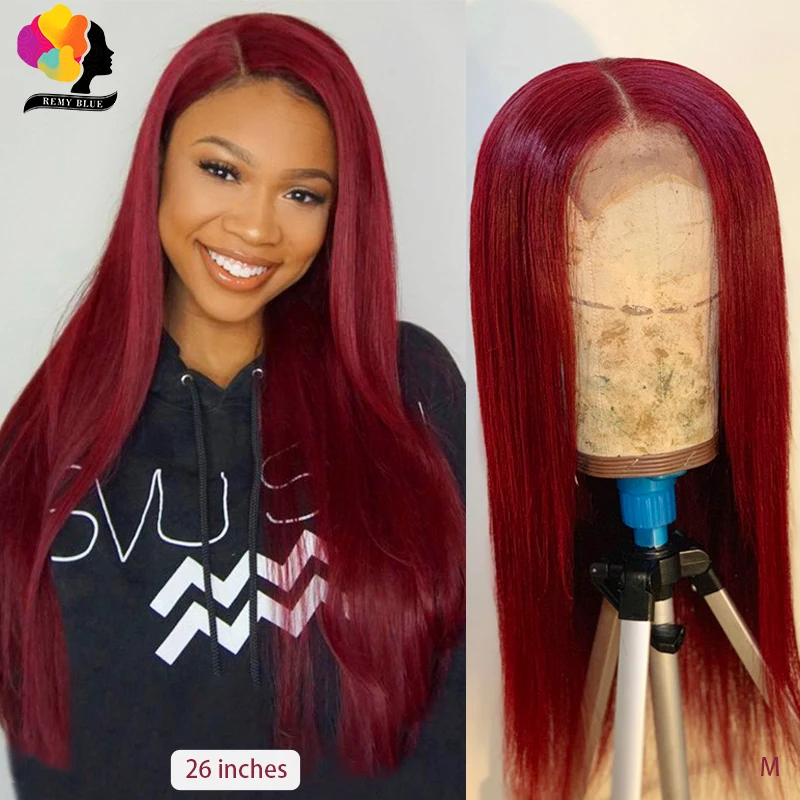 13X4 Transparent Lace Front Human Hair Wigs for Women Colored Burgundy 99J Brazilian Straight Human Hair Wigs Lace Frontal Wig
13X4 Transparent Lace Front Human Hair Wigs for Women Colored Burgundy 99J Brazilian Straight Human Hair Wigs Lace Frontal Wig