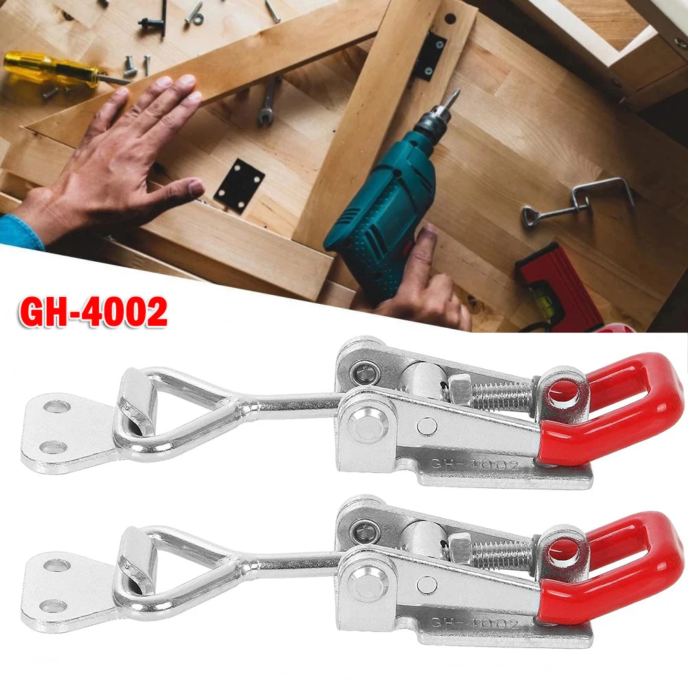 2Pcs GH-4002 Toggle Clamp Quick Release Horizontal Workbench Clamping 150Kg 330 Lbs Door Bolt Holding Capacity Latch Woodwork
2Pcs GH-4002 Toggle Clamp Quick Release Horizontal Workbench Clamping 150Kg 330 Lbs Door Bolt Holding Capacity Latch Woodwork
