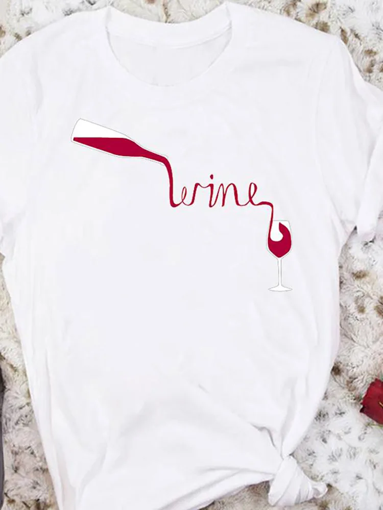 Funny Red Wine Glass T Shirts Women Aesthetic Harajuku Ullzang Cartoon T-shirt Ladies Graphic Fashion Tops Tees Female Tshirt
Funny Red Wine Glass T Shirts Women Aesthetic Harajuku Ullzang Cartoon T-shirt Ladies Graphic Fashion Tops Tees Female Tshirt