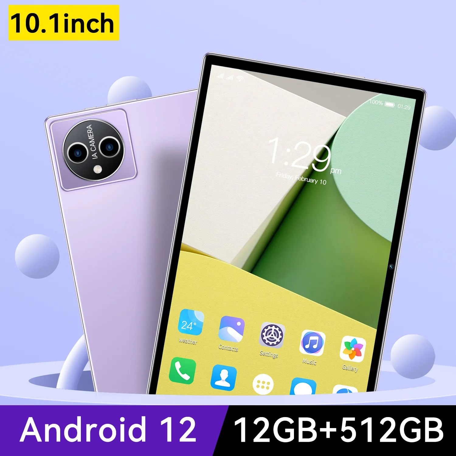 HD Screen Android 12 Tablet PC Global Version 12GB+512GB Tablet 5G Dual Card WIFI Bluetooth Tablet for Study Work Watching Movie
HD Screen Android 12 Tablet PC Global Version 12GB+512GB Tablet 5G Dual Card WIFI Bluetooth Tablet for Study Work Watching Movie