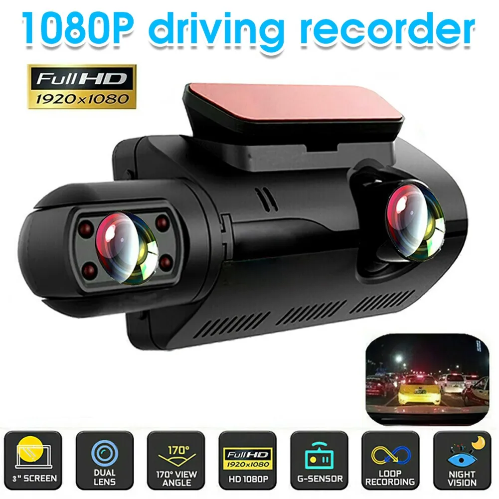 Dual Lens Car DVR Dash Cam Video Recorder G-Sensor 1080P/30 Frames Front And Rear Cameras 3.0 Inches Screen 170° View Angle
Dual Lens Car DVR Dash Cam Video Recorder G-Sensor 1080P/30 Frames Front And Rear Cameras 3.0 Inches Screen 170° View Angle