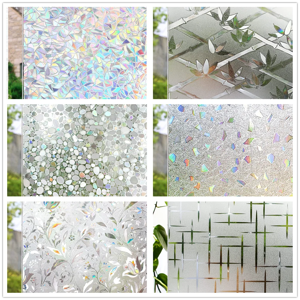 Window Privacy Film Static Clings Vinyl 3D Window Decals Window Stickers Rainbow Window Film for Glass Door Heat Control Anti UV
Window Privacy Film Static Clings Vinyl 3D Window Decals Window Stickers Rainbow Window Film for Glass Door Heat Control Anti UV