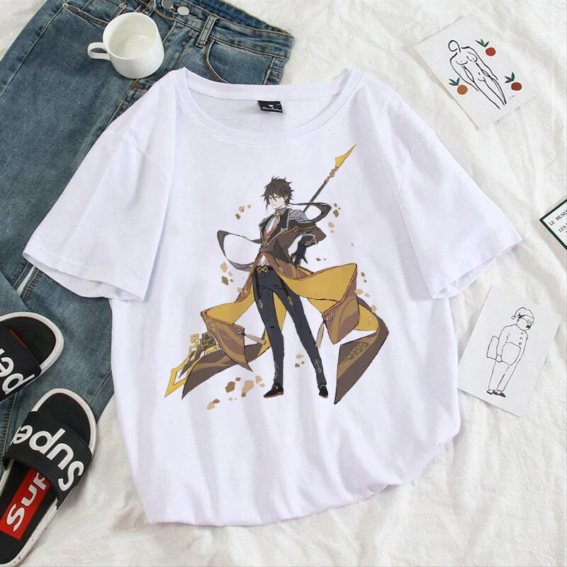Genshin Impact Zhong Li Short Sleeve Summer Fashion Women Graphic T Top Shirt Stylish Print T-Shirts Cartoon Female Tee T-Shirt
Genshin Impact Zhong Li Short Sleeve Summer Fashion Women Graphic T Top Shirt Stylish Print T-Shirts Cartoon Female Tee T-Shirt