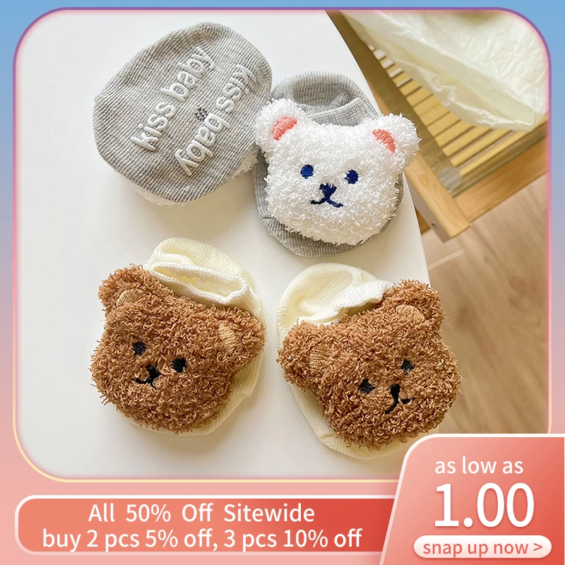 Cute Bear Doll Baby Sock Cartoon Infant Short Sock Soft Cotton Breathable Toddler Sockken Rubber Bottom Anti-slip Floor Sox
Cute Bear Doll Baby Sock Cartoon Infant Short Sock Soft Cotton Breathable Toddler Sockken Rubber Bottom Anti-slip Floor Sox