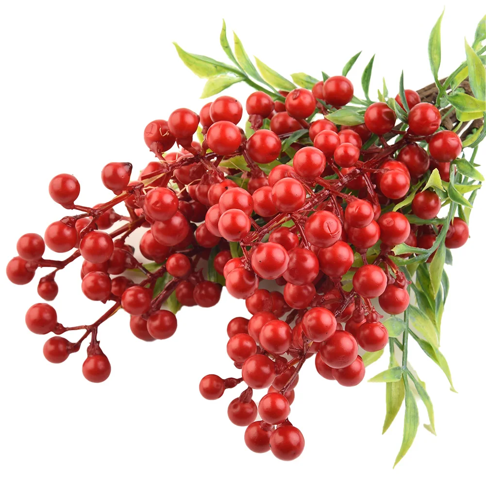 6Pcs Red Berry Artificial Flowers Branch Christmas Decoration Fake Flower New Year Wedding Party Home Decor Vase Decoration
6Pcs Red Berry Artificial Flowers Branch Christmas Decoration Fake Flower New Year Wedding Party Home Decor Vase Decoration