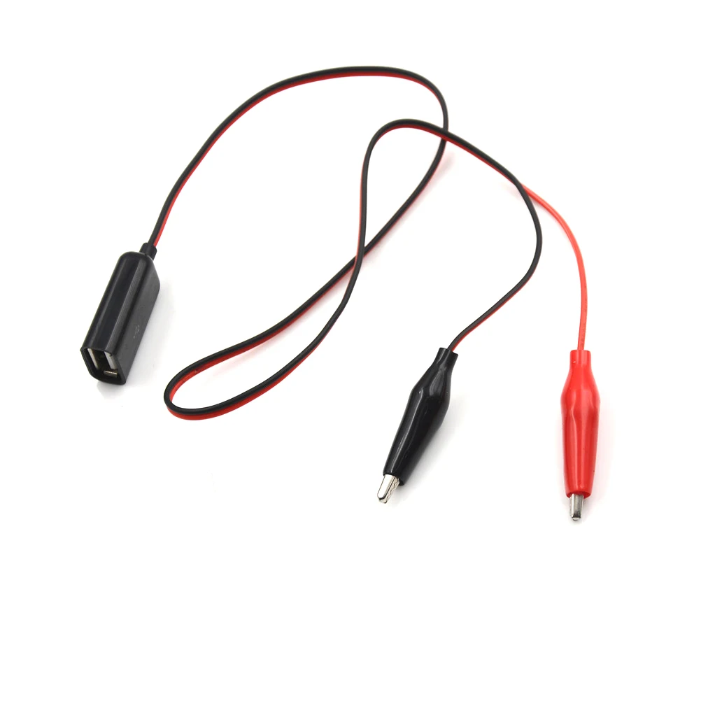 1Pcs USB Female Aligator Clamp Test Clips Clamp to USB Male Connector Power Adapter Wire 50cm Supply 
1Pcs USB Female Aligator Clamp Test Clips Clamp to USB Male Connector Power Adapter Wire 50cm Supply