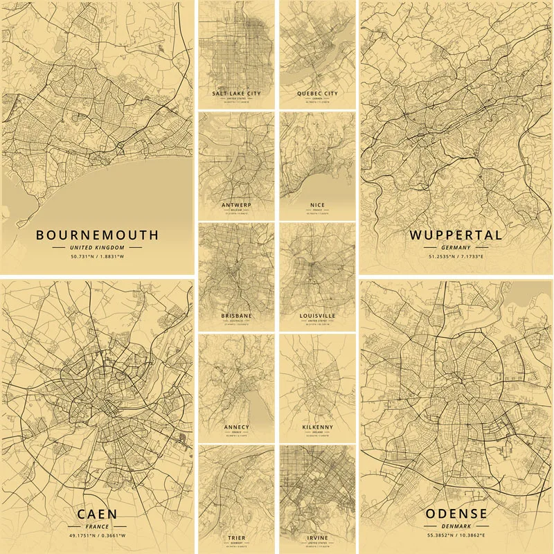 Black and White Print City Map Posters Wall Art Decor Retro Kraft Paper Painting Nordic Home Decor Bar Bedroom Decoration Mural
Black and White Print City Map Posters Wall Art Decor Retro Kraft Paper Painting Nordic Home Decor Bar Bedroom Decoration Mural