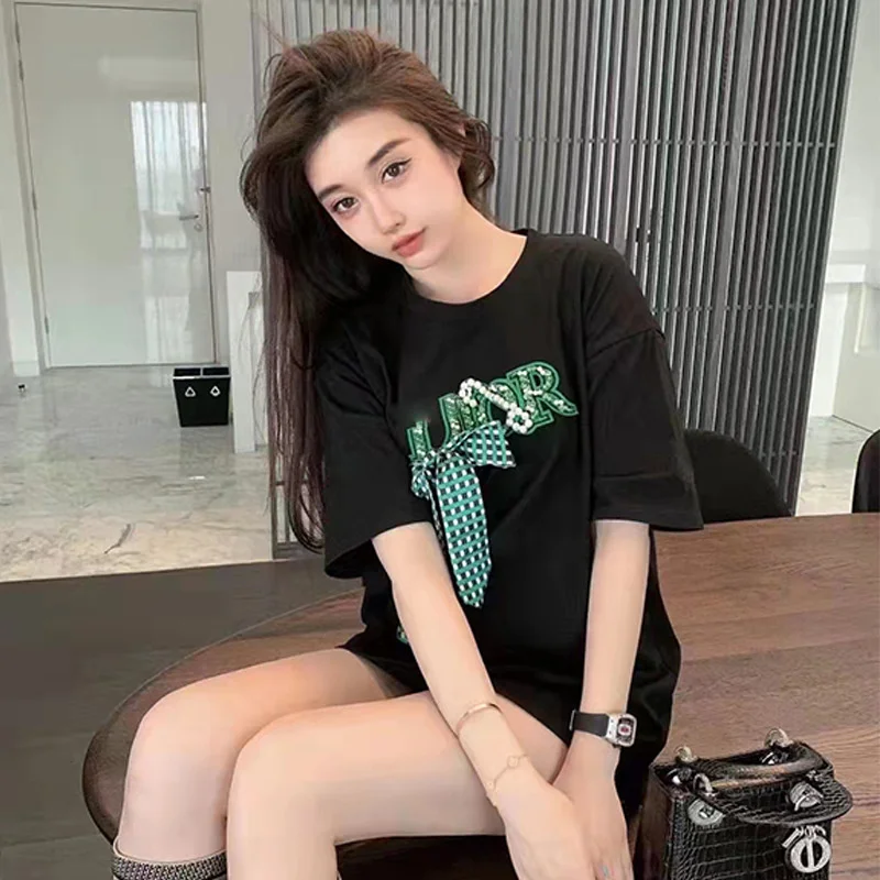 Лоскутная футболка с коротким рукавом, новинка 2022 
Лоскутная футболка с коротким рукавом, новинка 2022