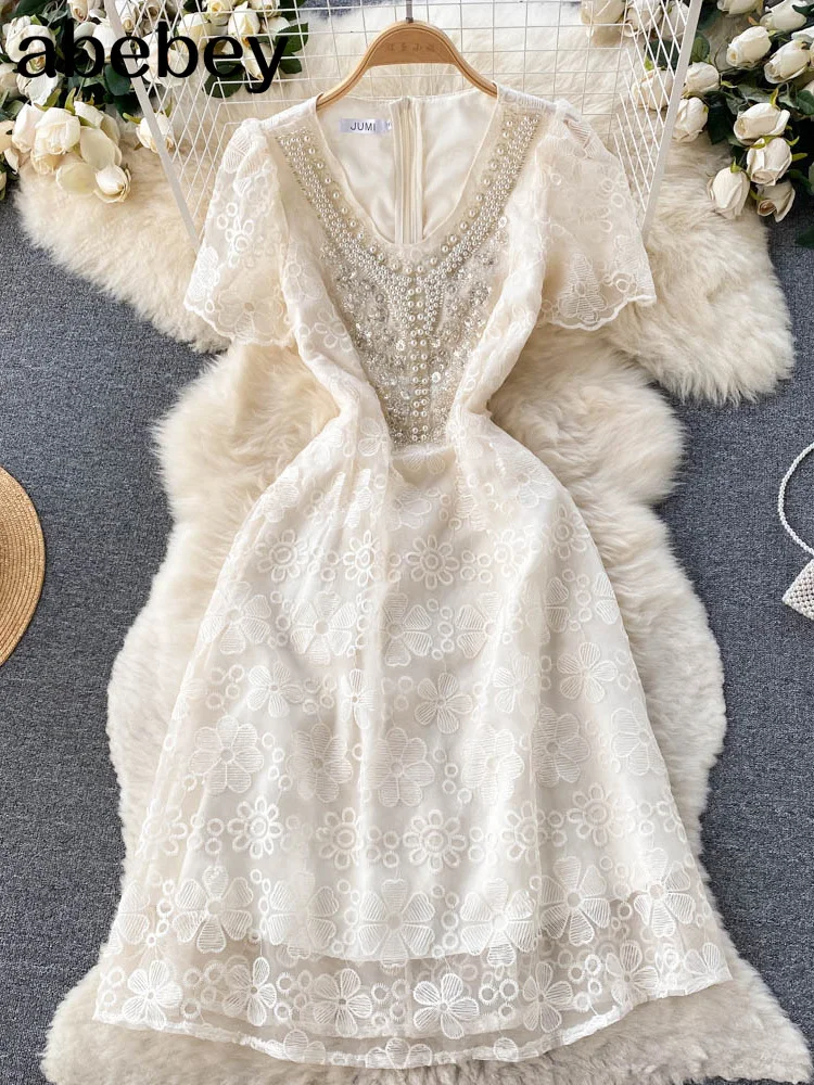 Women Runway Designer Fashion Lace Flower Embroidery A Line Luxury Party Dinner Dresses Lady Elegant Retro Robes
Women Runway Designer Fashion Lace Flower Embroidery A Line Luxury Party Dinner Dresses Lady Elegant Retro Robes