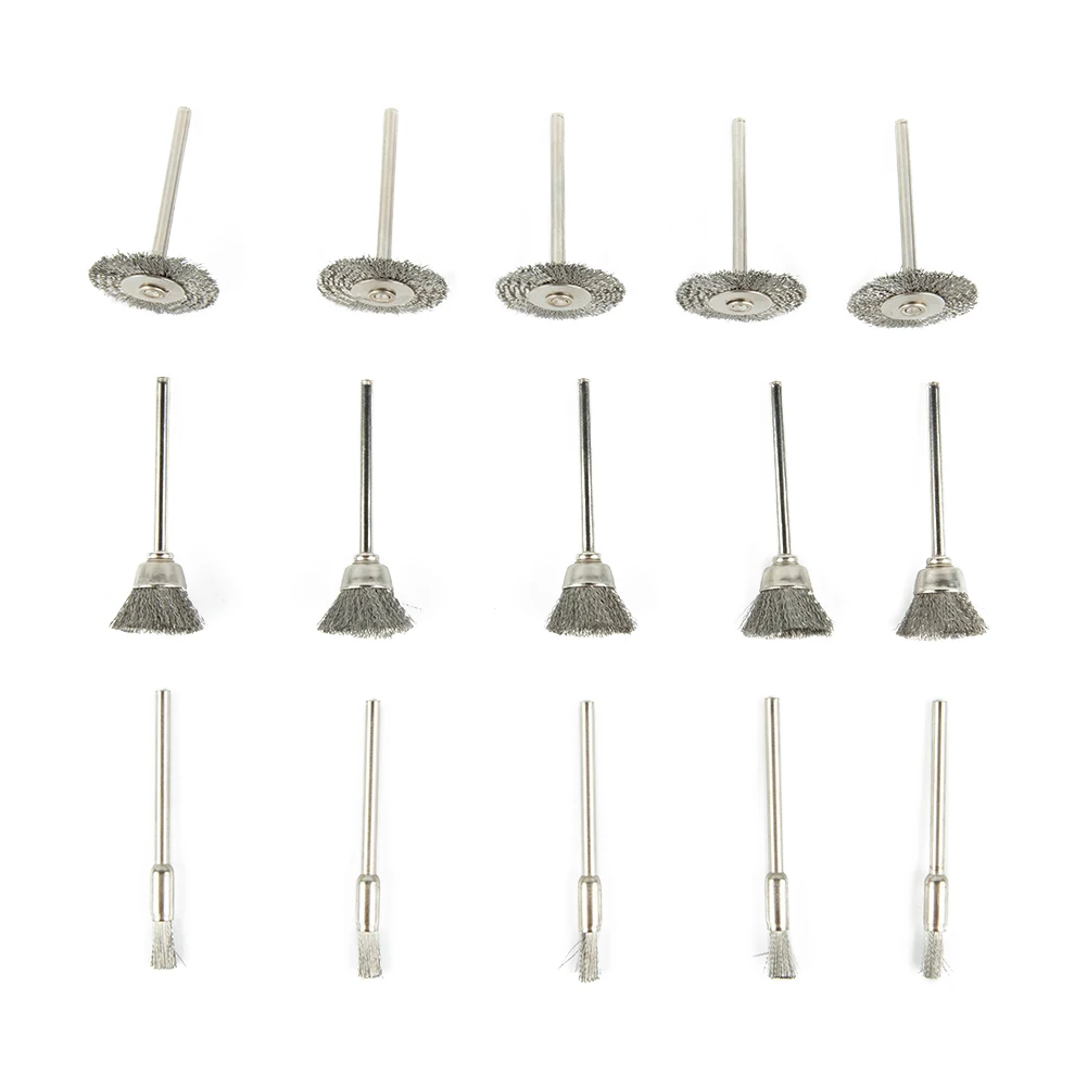 Pencil Wire Brushes Heavy Duty Wire Wheel Brushes for Derusting and Grinding 15pcs Rotary Tools and Drill Bit Set
Pencil Wire Brushes Heavy Duty Wire Wheel Brushes for Derusting and Grinding 15pcs Rotary Tools and Drill Bit Set