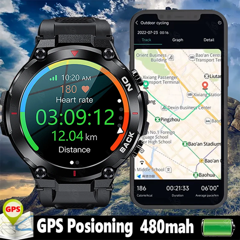 2023GPS Outdoor Men's Sports Watch Waterproof Fitness 24-Hour Heart Rate Oxygen Monitor Smart Watch For Millet
2023GPS Outdoor Men's Sports Watch Waterproof Fitness 24-Hour Heart Rate Oxygen Monitor Smart Watch For Millet