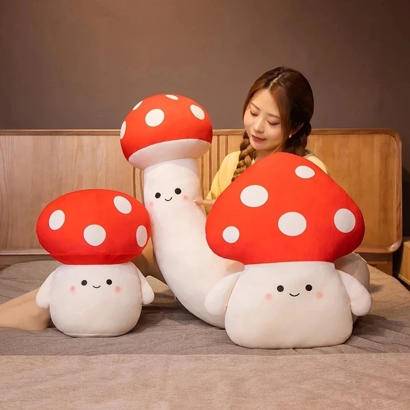 55/90CM Creative Soft Red Mushroom Plush Pillow Cartoon Hand Warmer Dolls Sofa Back Cushion Kawaii Plant Peluche Toys for Kids
55/90CM Creative Soft Red Mushroom Plush Pillow Cartoon Hand Warmer Dolls Sofa Back Cushion Kawaii Plant Peluche Toys for Kids