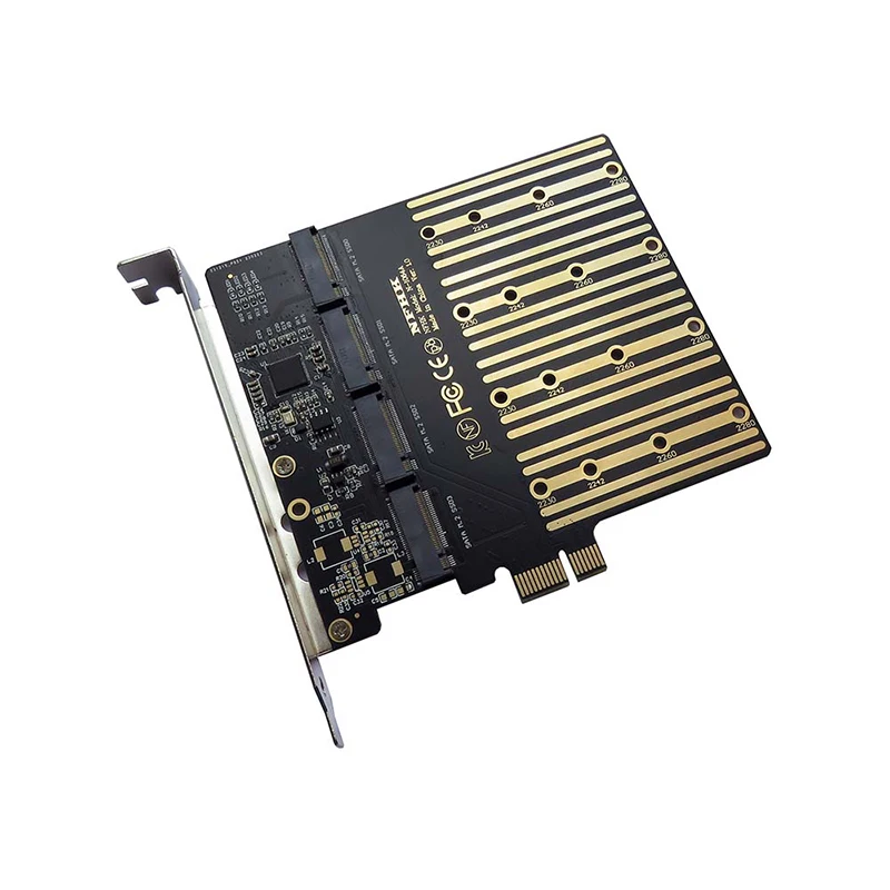 

PCIE к M2 адаптер PCI Express X1 3,0 4 порта B Key M.2 NGFF SATA SSD адаптер PCI-E M.2 адаптер расширения карты расширения