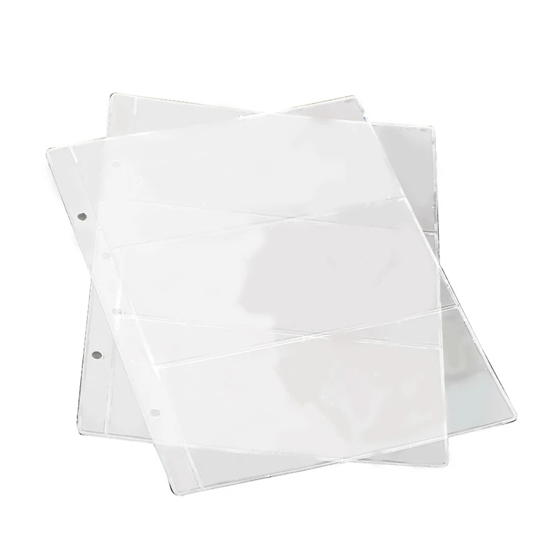 30 Pack Loose Leaf 3 Slots Clear Bill Holder Portable Bill Protector Bag Bill Collector Album Collection Book
30 Pack Loose Leaf 3 Slots Clear Bill Holder Portable Bill Protector Bag Bill Collector Album Collection Book