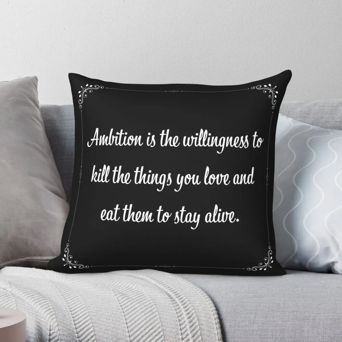 Ambition Eat Them To Stay Alive Pillowcase Polyester Linen Velvet Pattern Zip Decor Pillow Case Sofa Seater Cushion Cover
Ambition Eat Them To Stay Alive Pillowcase Polyester Linen Velvet Pattern Zip Decor Pillow Case Sofa Seater Cushion Cover