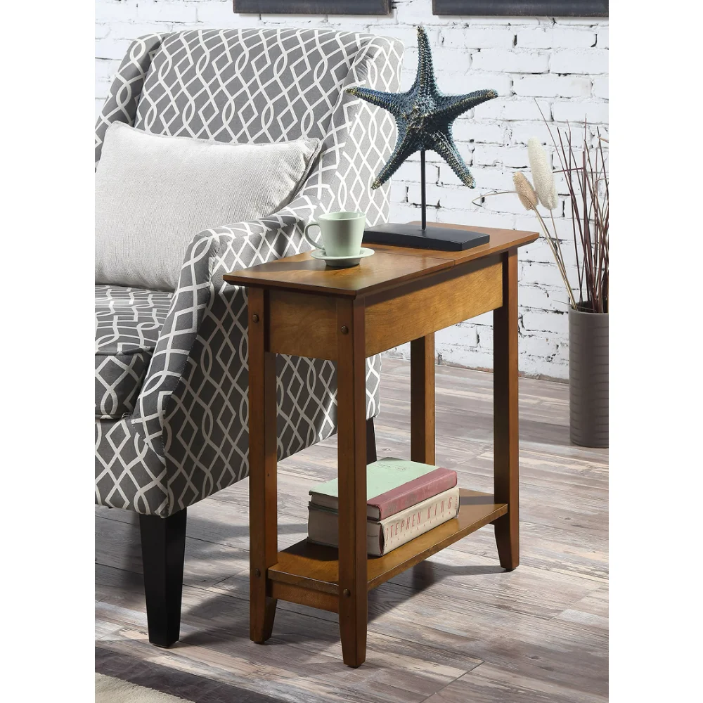 Heritage Flip Top End Table with Shelf, WalnutCafe Tables Sofa Side Table for Bedroom Living Room
Heritage Flip Top End Table with Shelf, WalnutCafe Tables Sofa Side Table for Bedroom Living Room