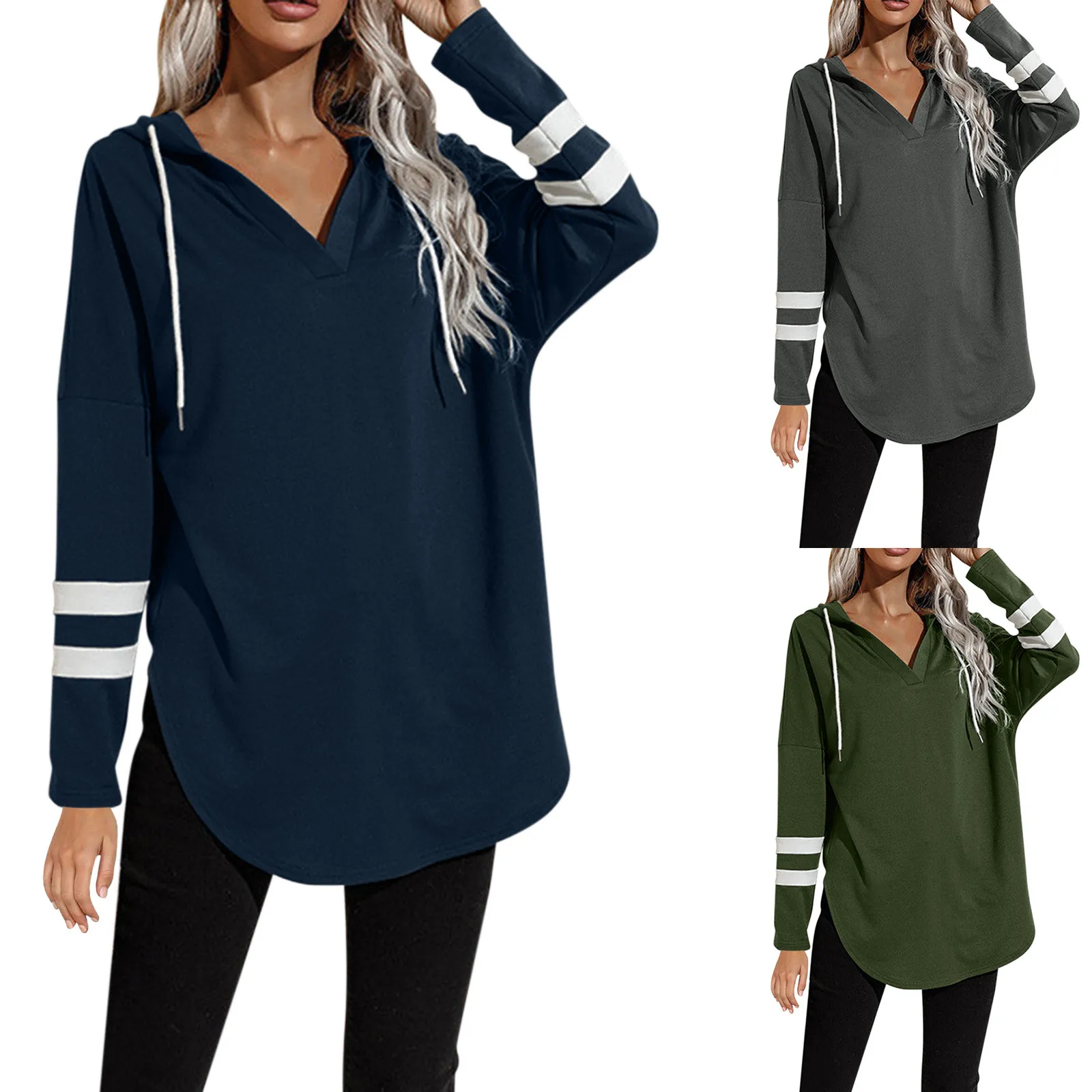 Sweatshirt Women Womens Fashion Top Mid Length Thin Loose Solid Color Top Hoodie Teen Womens Zip up Tunic Sweatshirt
Sweatshirt Women Womens Fashion Top Mid Length Thin Loose Solid Color Top Hoodie Teen Womens Zip up Tunic Sweatshirt