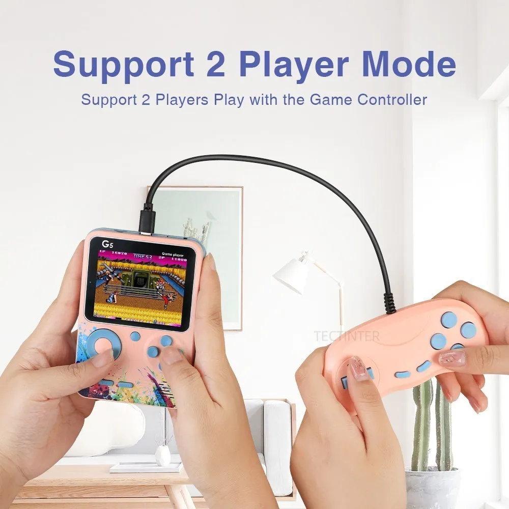 Support 2 Player Video Game Player Consoles Classic Handheld Classic Game Gamepads Built-in 500 Retro Classic Games in 1 AV Out
Support 2 Player Video Game Player Consoles Classic Handheld Classic Game Gamepads Built-in 500 Retro Classic Games in 1 AV Out
