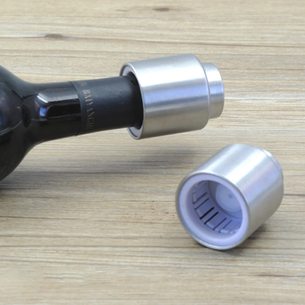 Wine Bottle Stopper Champagne Plug Stainless Steel Universal With Vacuum Seal 4.7*4.7*5.5cm Airless Saver Fresh
Wine Bottle Stopper Champagne Plug Stainless Steel Universal With Vacuum Seal 4.7*4.7*5.5cm Airless Saver Fresh