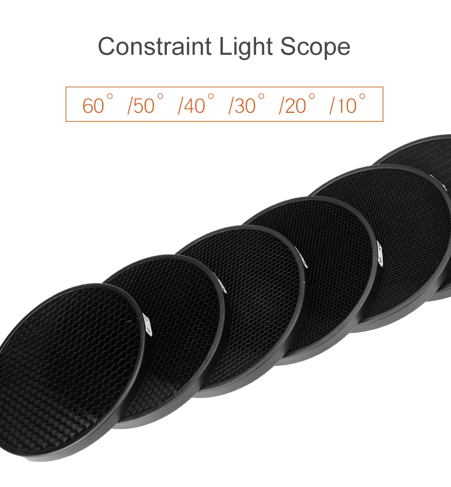 Standard Reflector Aluminum Honeycomb Grid 6.7'' 17cm 2/3/4/5/6/7mm for Bowens Standard Reflector Grid Photography Studio
Standard Reflector Aluminum Honeycomb Grid 6.7'' 17cm 2/3/4/5/6/7mm for Bowens Standard Reflector Grid Photography Studio