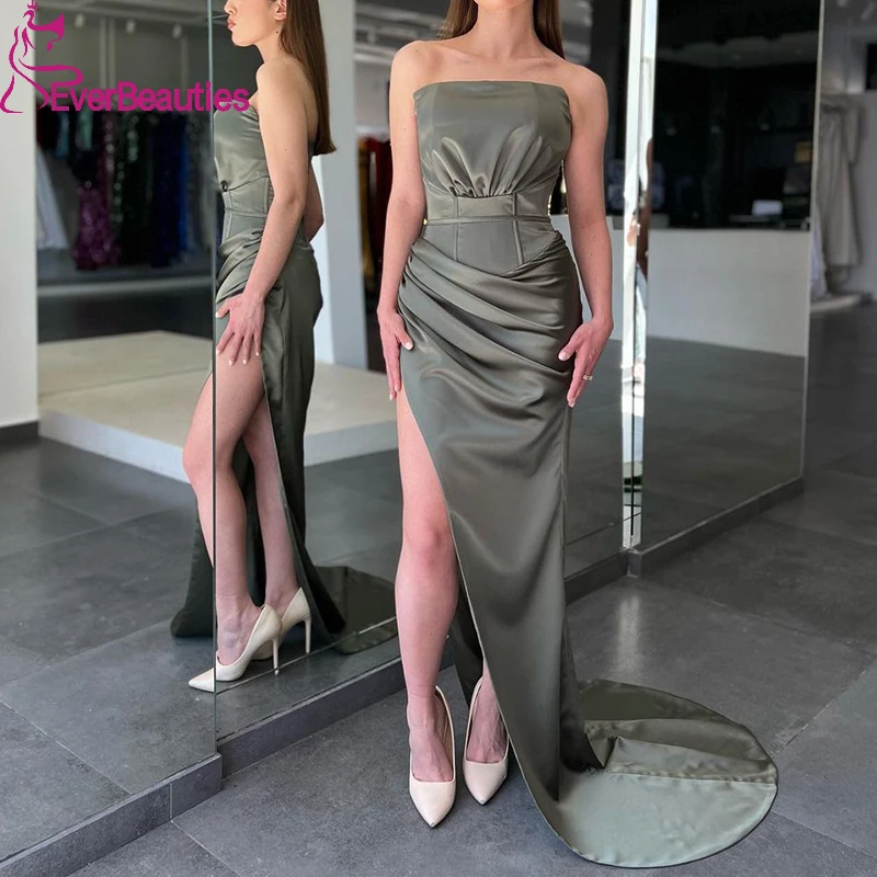 Mermaid Satin Prom Dresses Long Robe Soiree Femme Side Slit Vestidos De Gala Elegant Dress Women for Wedding Party
Mermaid Satin Prom Dresses Long Robe Soiree Femme Side Slit Vestidos De Gala Elegant Dress Women for Wedding Party