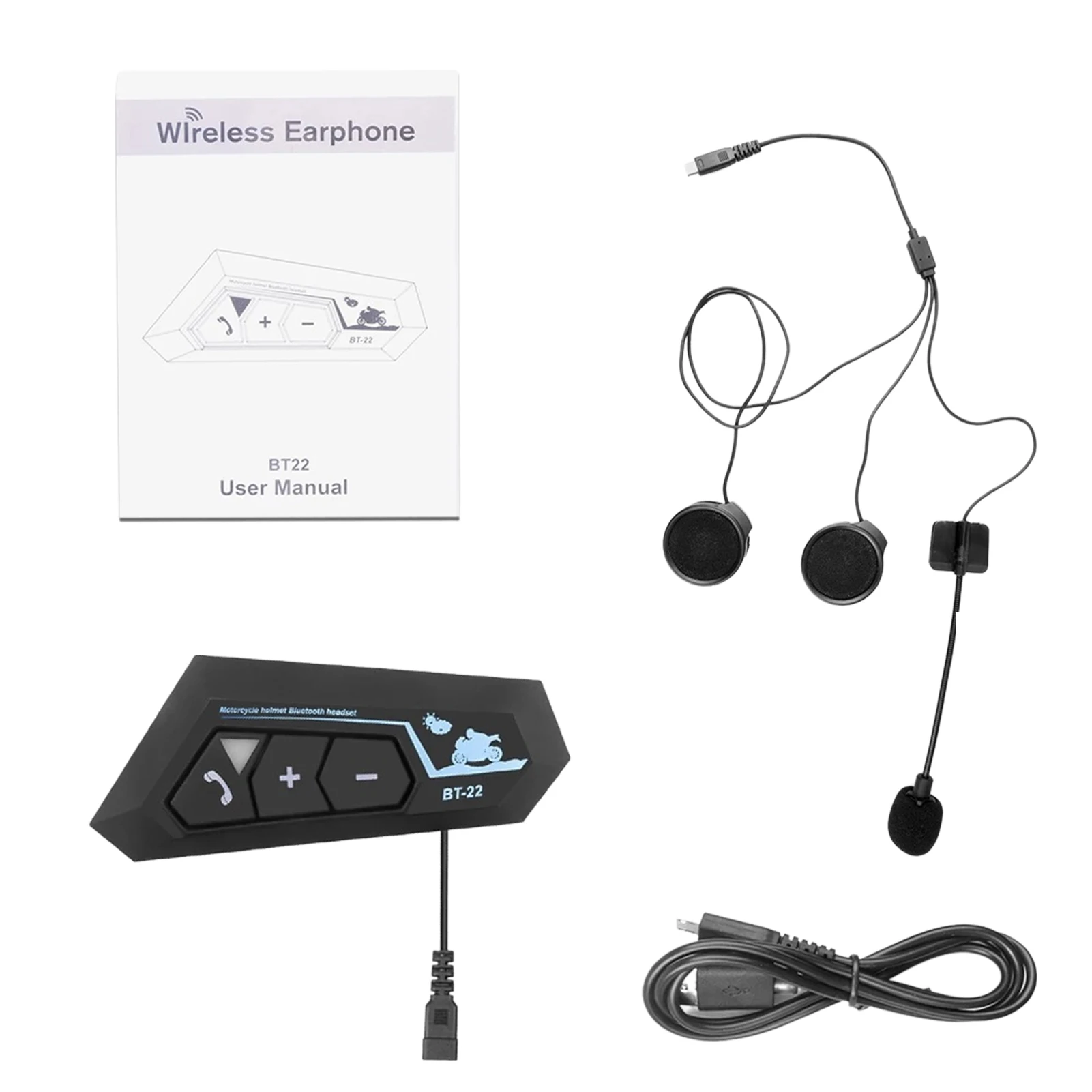 Moto Bluetooths Wireless Waterproof Helmet Headset Hands-Free BT 5.0 Chip Earphone Handsfree With Microphone For Motorcycle
Moto Bluetooths Wireless Waterproof Helmet Headset Hands-Free BT 5.0 Chip Earphone Handsfree With Microphone For Motorcycle