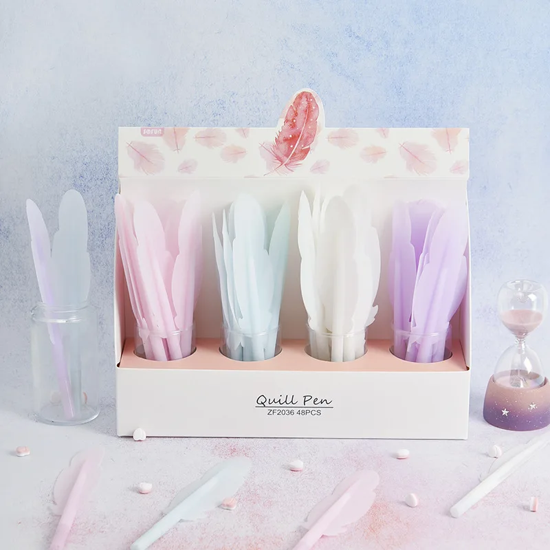 48pcs/set Feather Silica Gel Pens Creative Cute Modeling Pen Student Stationery Korean Stationery Kawaii Pens Free Shipping
48pcs/set Feather Silica Gel Pens Creative Cute Modeling Pen Student Stationery Korean Stationery Kawaii Pens Free Shipping
