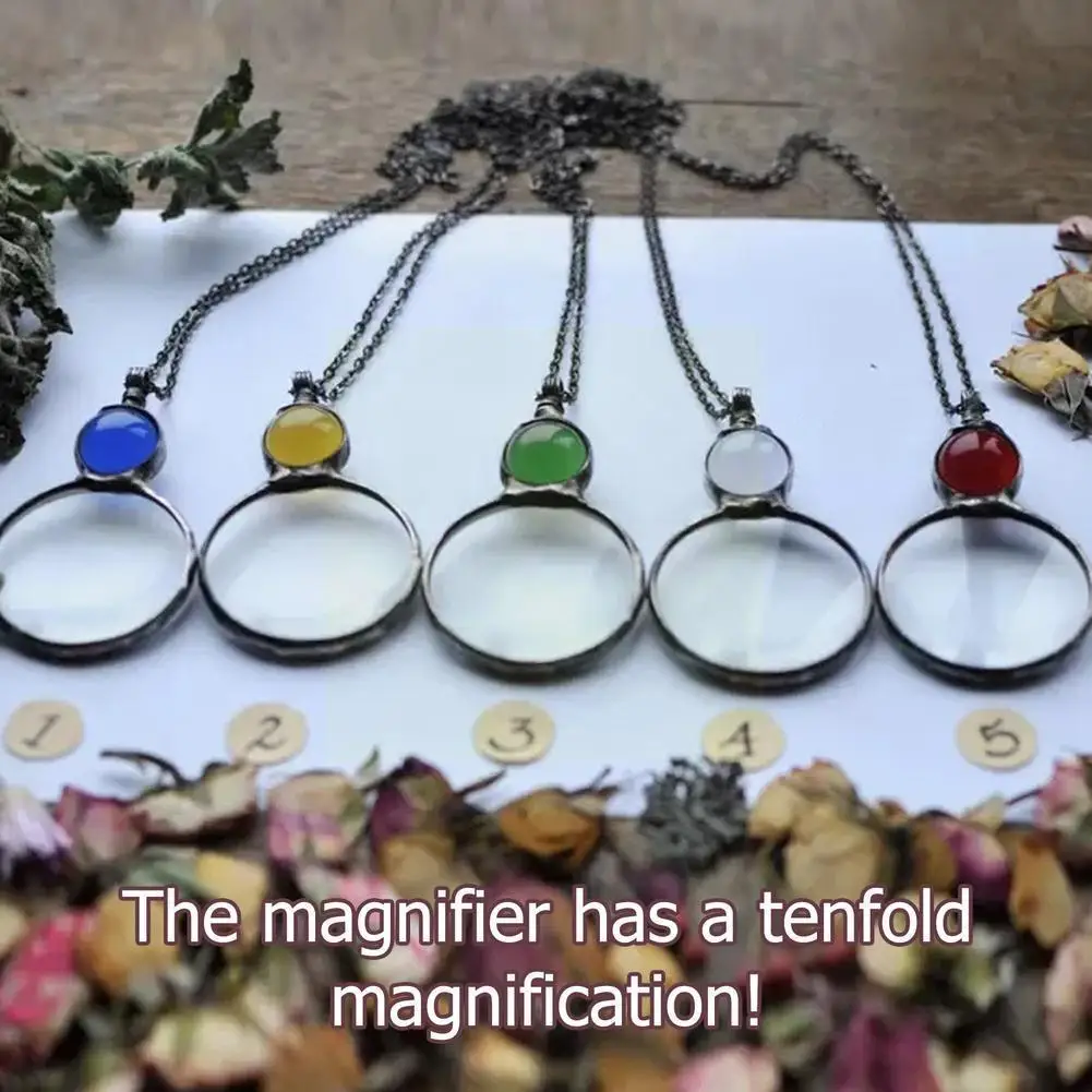 Magnifying Glass For Reading Long Chain Necklace For Women's Fashion Design Pendant Magnifier Necklaces Mother's Day Gift D9l5
Magnifying Glass For Reading Long Chain Necklace For Women's Fashion Design Pendant Magnifier Necklaces Mother's Day Gift D9l5