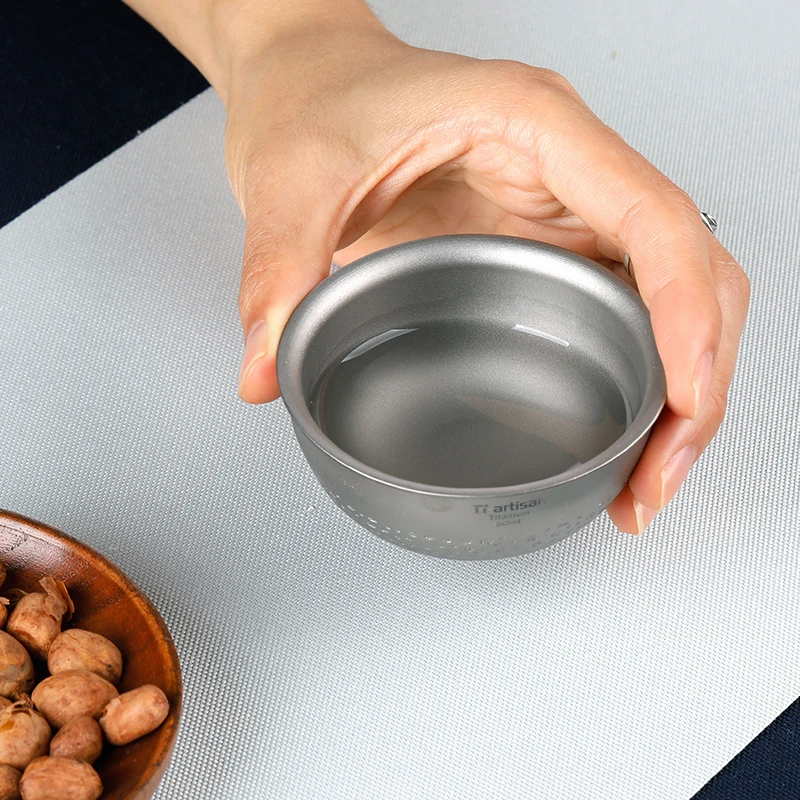Pure Titanium Teacups 60ml Drinking Cup Heat Resistant Double Wall Layer Tea Cup Water Cup For Tea Cup Chinese Kung Fu Tea Set
Pure Titanium Teacups 60ml Drinking Cup Heat Resistant Double Wall Layer Tea Cup Water Cup For Tea Cup Chinese Kung Fu Tea Set