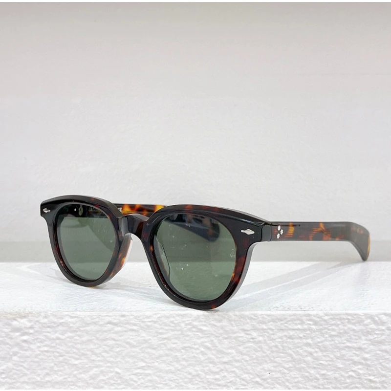 

JMM Jacques Vendome 1948 in stock Sunglasses Round Acetate Designer Brand Glasses Men Fashion Classical Eyewear UV400