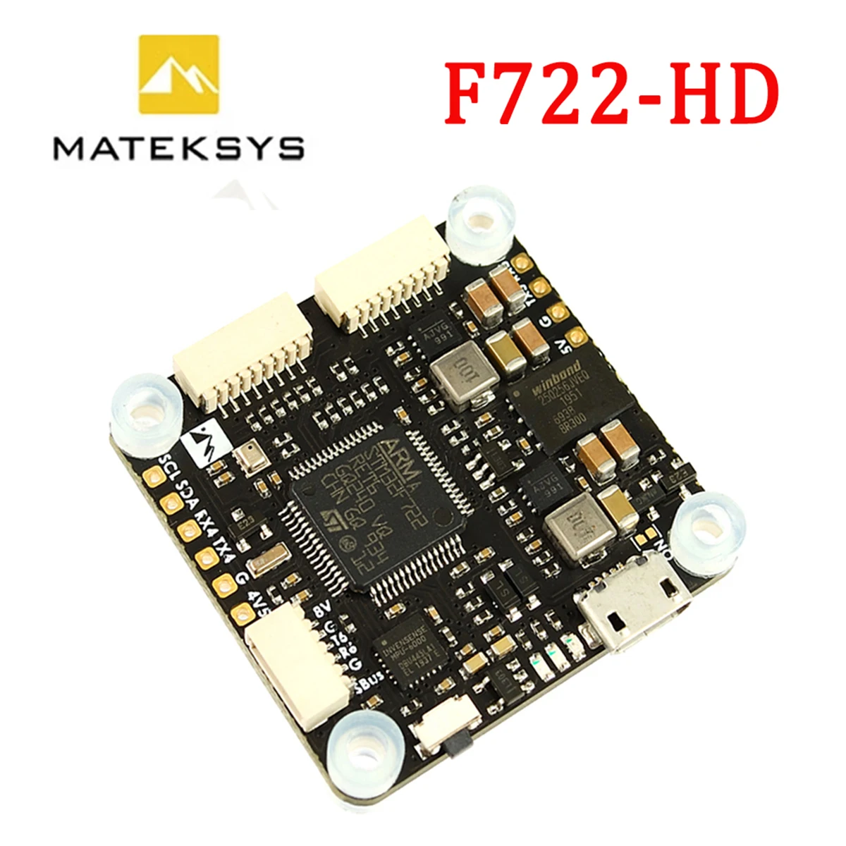 MATEK Systems F722-HD F7 OSD Flight Controller MCU STM32F722RET6 MPU6000 BEC 5V 2A 30.5x30.5mm 3~8S for RC FPV Racing Drone
MATEK Systems F722-HD F7 OSD Flight Controller MCU STM32F722RET6 MPU6000 BEC 5V 2A 30.5x30.5mm 3~8S for RC FPV Racing Drone