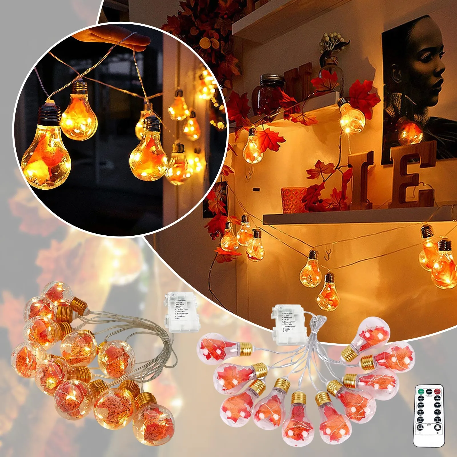 Kid N Play House Party Clothing Thanksgiving Halloween Plastic Copper Wire Light Bulb Maple Leaf Light String Festival String 
Kid N Play House Party Clothing Thanksgiving Halloween Plastic Copper Wire Light Bulb Maple Leaf Light String Festival String