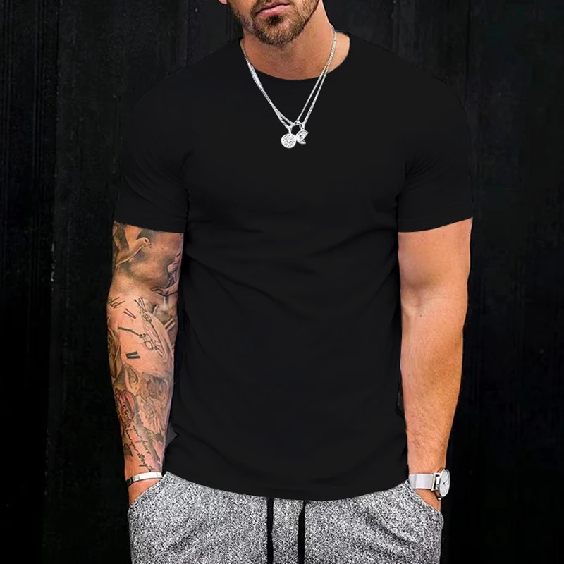 New Men's Solid Color Casual Slim Fit Fashion Sports Short Sleeve T-shirt Round Neck Men's Top
New Men's Solid Color Casual Slim Fit Fashion Sports Short Sleeve T-shirt Round Neck Men's Top