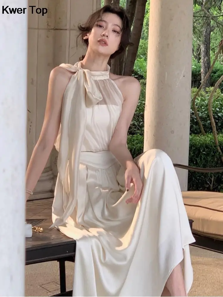 Korean Fashion Skirt Sets Women Elegant 2 Piece Suit Summer Bow Top High Waist A-Line Skirts Outfits Female Casual Trend Clothes
Korean Fashion Skirt Sets Women Elegant 2 Piece Suit Summer Bow Top High Waist A-Line Skirts Outfits Female Casual Trend Clothes