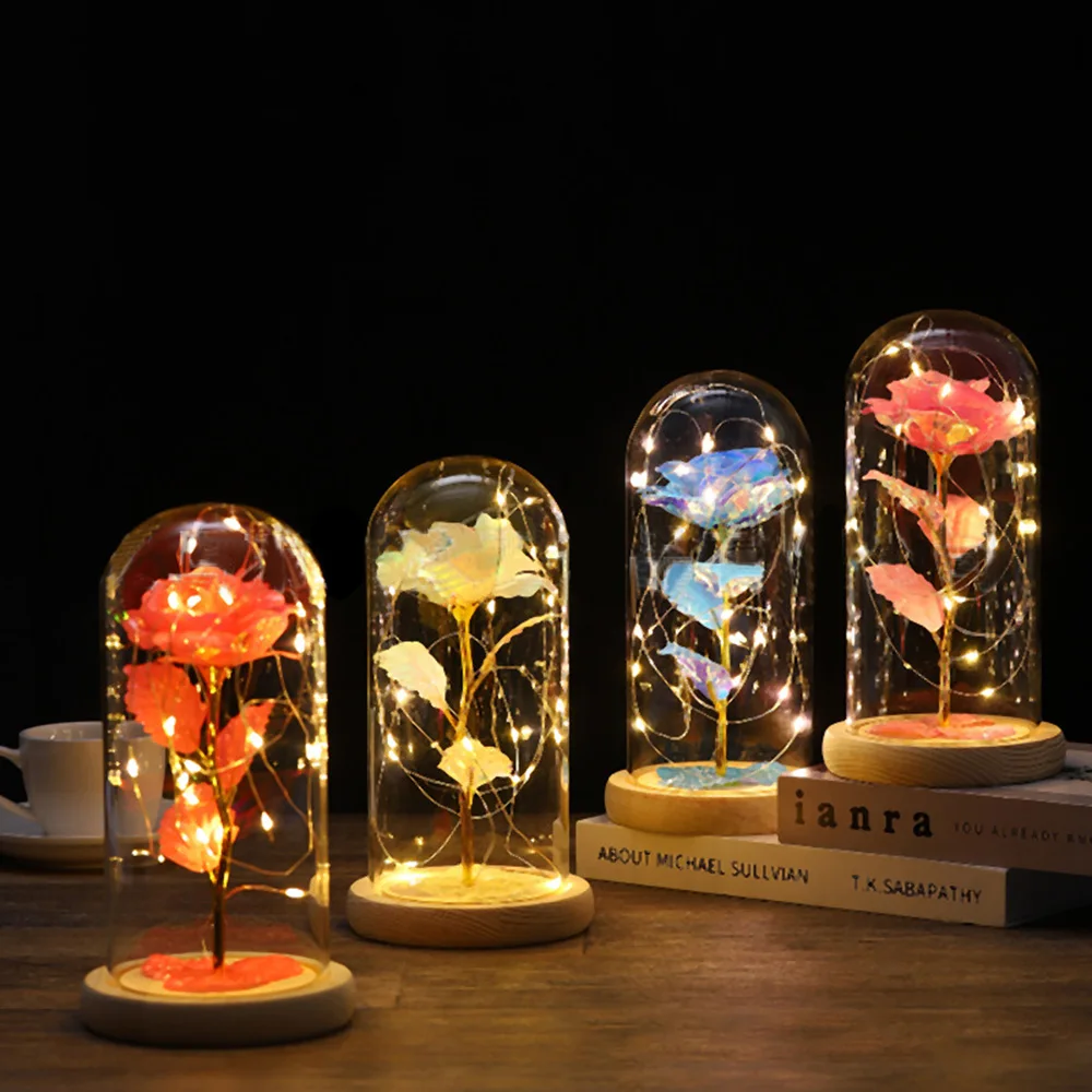 Luminous Rose LED Glass Cover for Home Decoration DIY Handmade Craft Christmas Glass Dome Gift Accessories
Luminous Rose LED Glass Cover for Home Decoration DIY Handmade Craft Christmas Glass Dome Gift Accessories