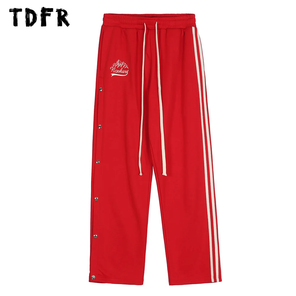Casual Pants with Rivets Mens Streetwear Straight Loose Wide Leg Drawstring Elastic Waist Men Trousers
Casual Pants with Rivets Mens Streetwear Straight Loose Wide Leg Drawstring Elastic Waist Men Trousers