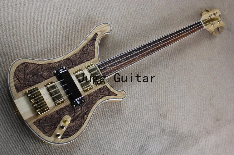 4 Strings Ric 4004 LK Lemmy Kilmister Limited Edition Natural Walnut Hand-carved Electric Bass Guitar Gold Hardware 4 Pickups
4 Strings Ric 4004 LK Lemmy Kilmister Limited Edition Natural Walnut Hand-carved Electric Bass Guitar Gold Hardware 4 Pickups