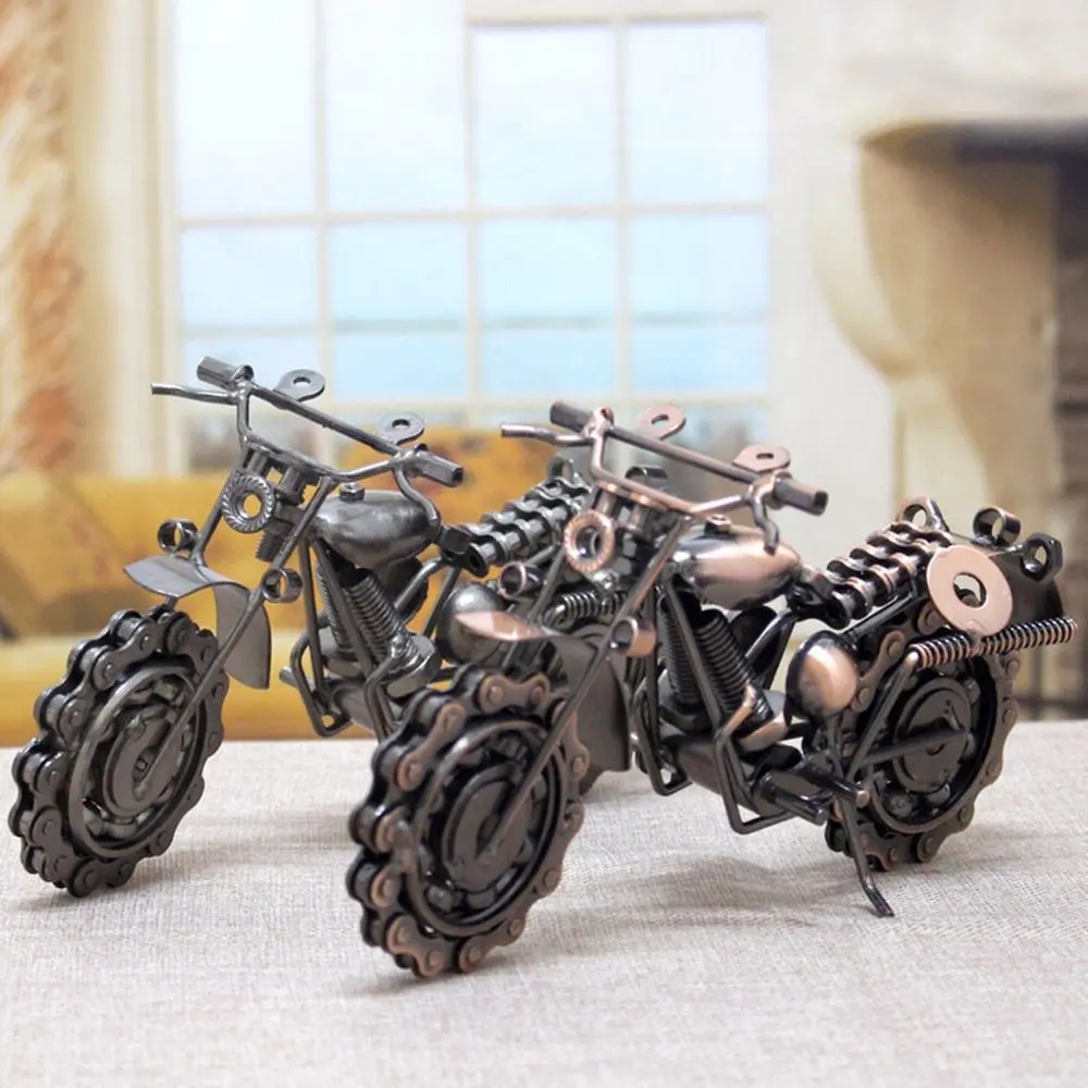 Boy Gift Vintage Craft Home Office Decor Retro Motor Figurine Motorcycle Model Ornaments Miniatura
Boy Gift Vintage Craft Home Office Decor Retro Motor Figurine Motorcycle Model Ornaments Miniatura