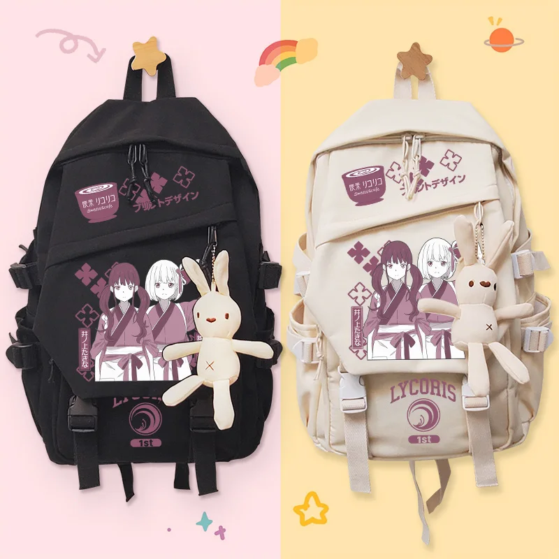 Lycoris Recoil Takina Inoue Chisato Nishikigi Backpack Schoolbags Shoulder Bag Laptop Travel Hiking Camping Rucksack
Lycoris Recoil Takina Inoue Chisato Nishikigi Backpack Schoolbags Shoulder Bag Laptop Travel Hiking Camping Rucksack
