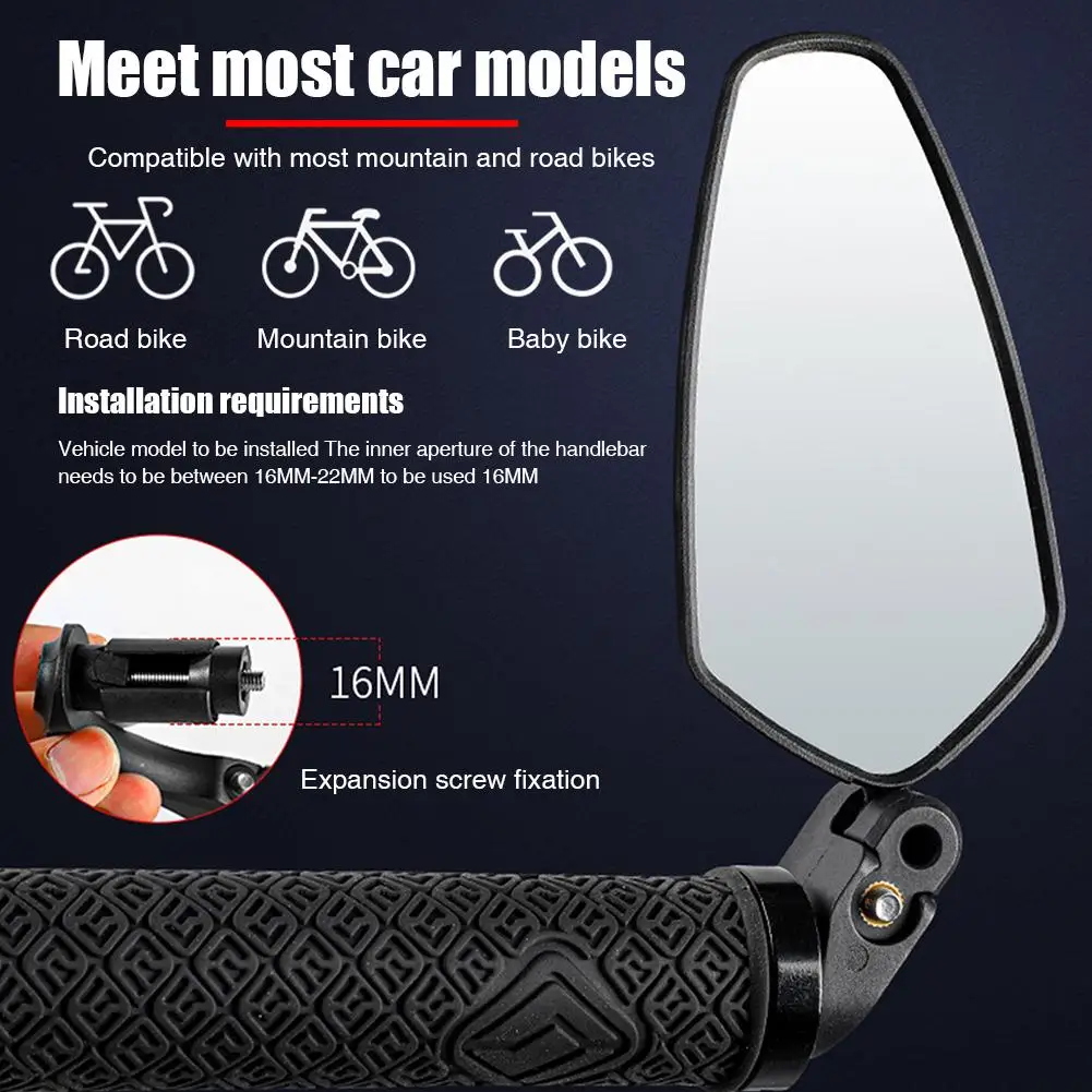 Adjustable Foldable Bicycle Mirror High Definition Large Viewing Angle Mountain Bike Rear View Mirror for E-Bike Universal
Adjustable Foldable Bicycle Mirror High Definition Large Viewing Angle Mountain Bike Rear View Mirror for E-Bike Universal