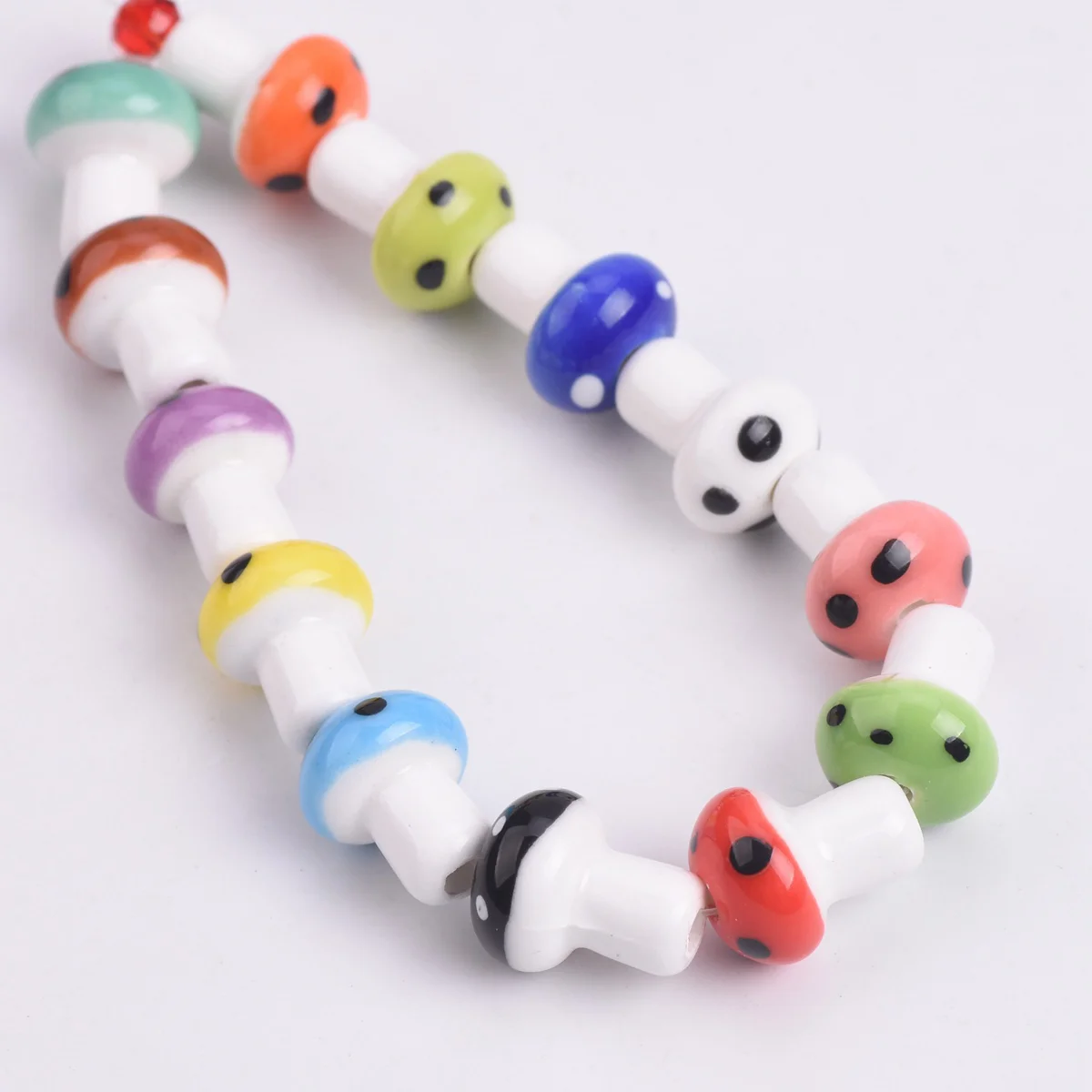 10pcs Mushroom Shape 12x10mm Handmade Ceramic Porcelain Loose Beads for DIY Crafts Jewelry Making Findings
10pcs Mushroom Shape 12x10mm Handmade Ceramic Porcelain Loose Beads for DIY Crafts Jewelry Making Findings